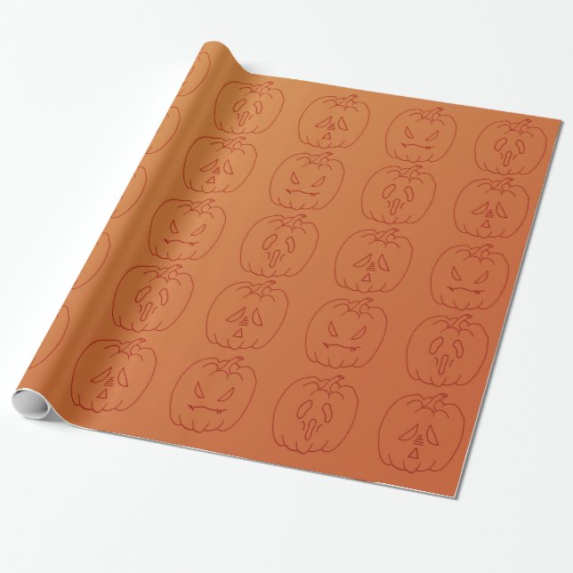 Papier Cadeau Kine de Halloween (Déroulé)