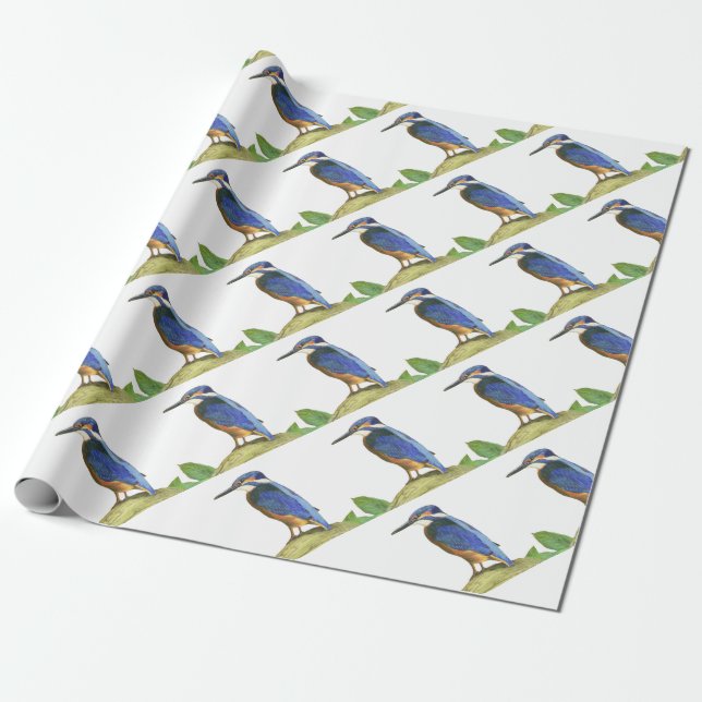 Papier Cadeau Kingfisher (Déroulé)