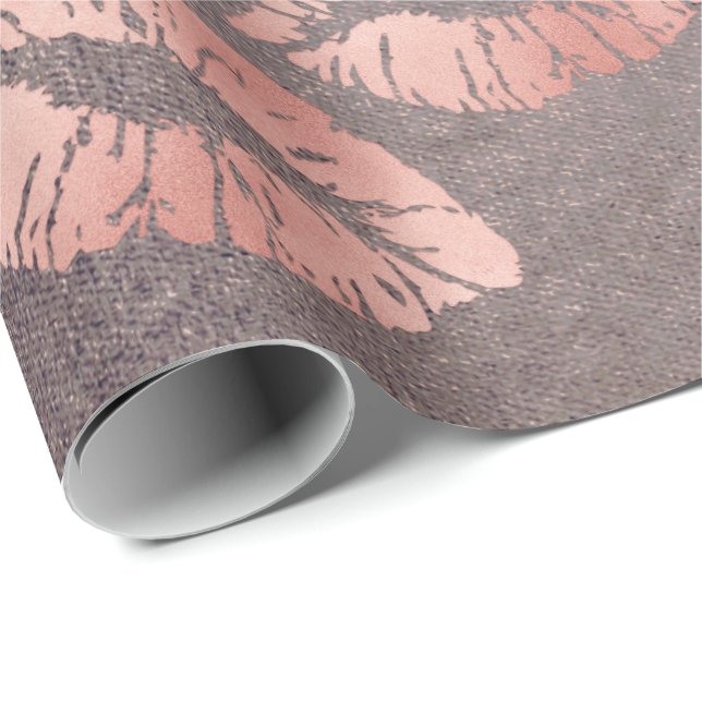 Papier Cadeau Kiss Lièvres maquillage rose rose rose rose or pou (Coin rond)
