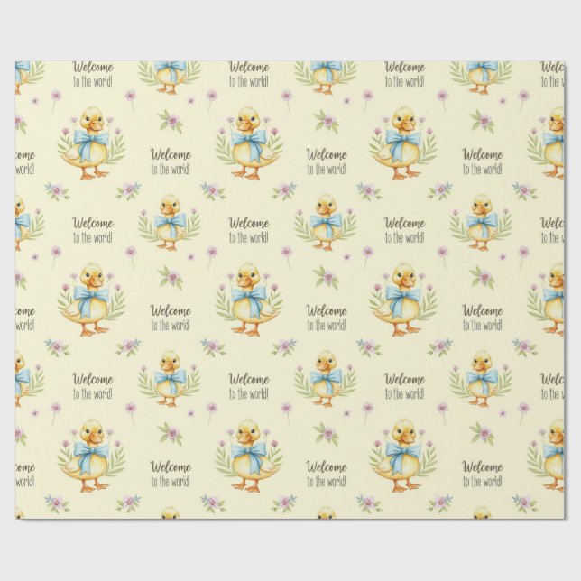 Papier Cadeau Kits mignons avec des vaches par Natasha Us (Plat)