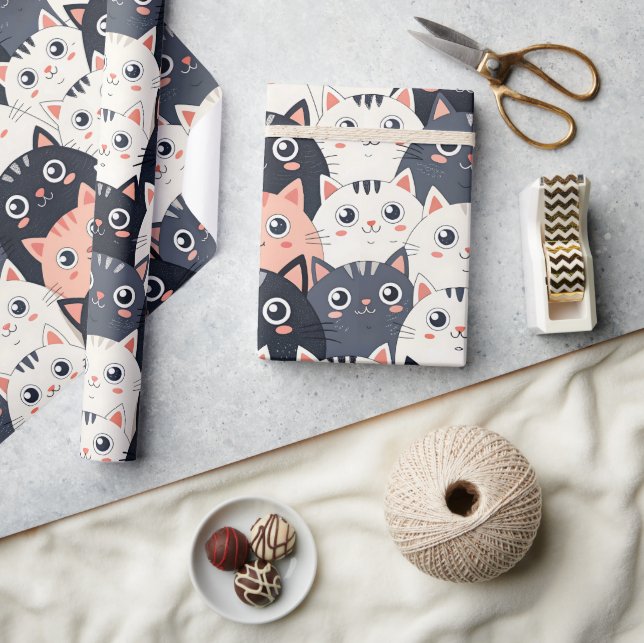Papier Cadeau Kitty Kat Kaleidoscope (Artisanat)
