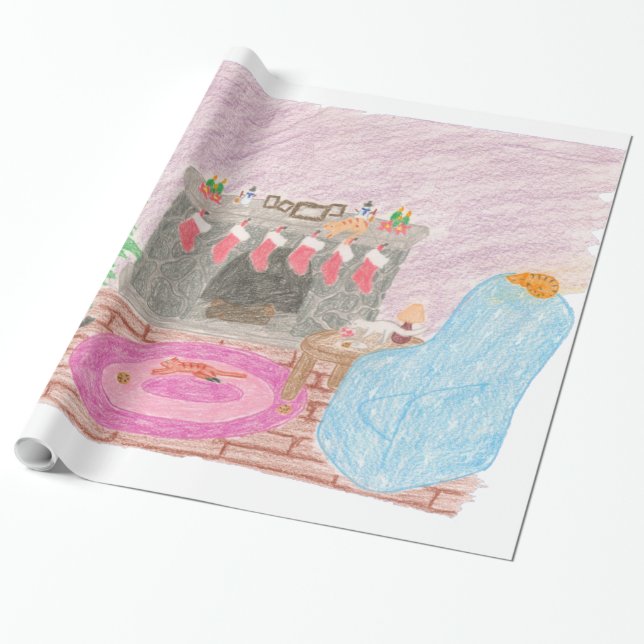 Papier Cadeau Kitty-mas Mischief (Déroulé)