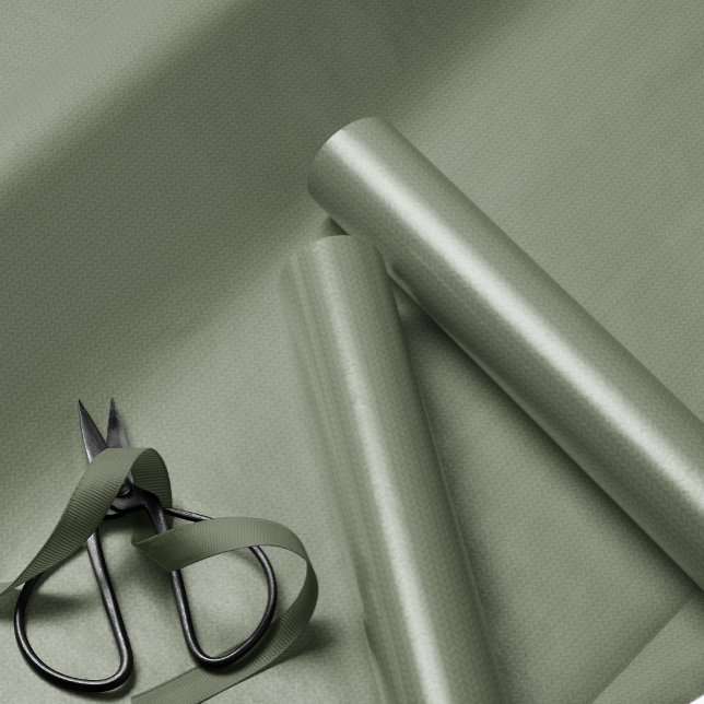 Papier Cadeau Knit pattern simple sage green Christmas holiday (Créateur téléchargé)