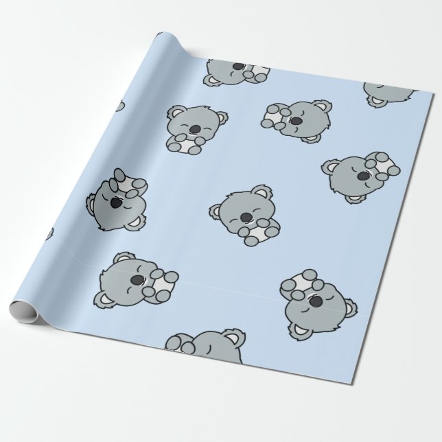 Papier Cadeau Koala (Déroulé)