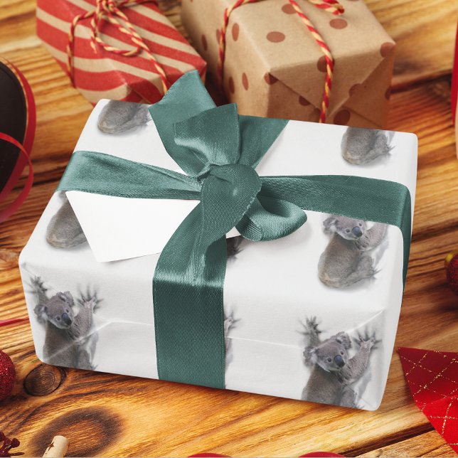 Papier Cadeau Koala Hang Sur Le Dos Cute Ours Australie Animal (Créateur téléchargé)