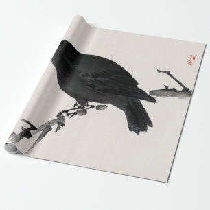 Papier Cadeau Kōno Bairei Crow