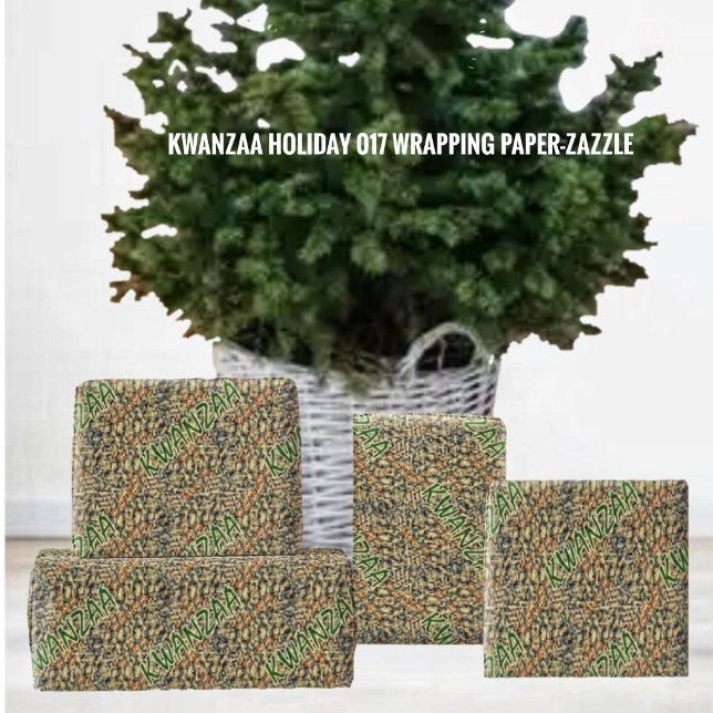 Papier Cadeau Kwanzaa Holiday 017 (Créateur téléchargé)