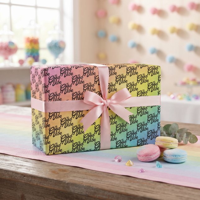 Papier Cadeau La Bonne Vibration (Créateur téléchargé)