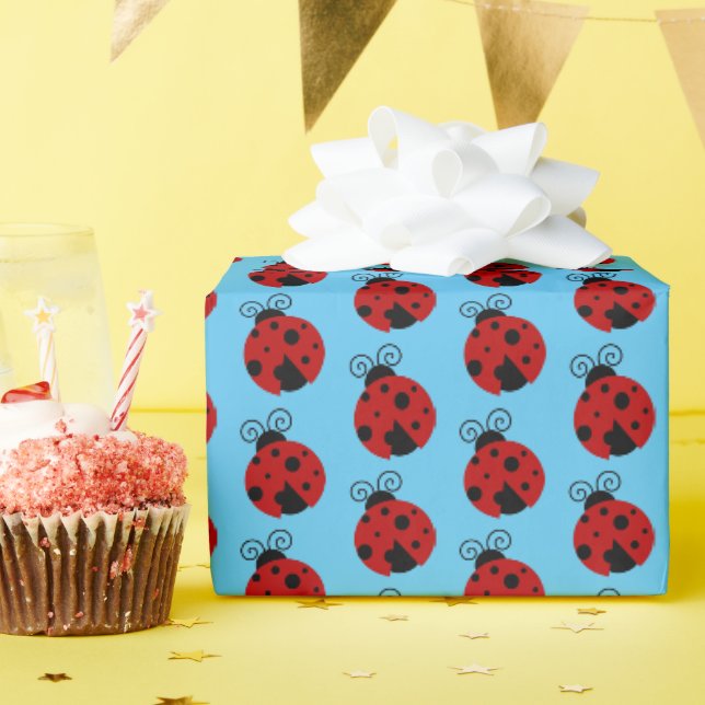 Papier Cadeau La chance est un joli dessin de Ladybug (Fête d'anniversaire)