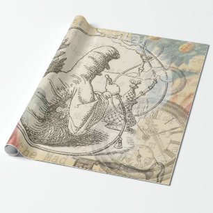 Papier Cadeau La chenille du Pays des Merveilles d'Alice : Tenni