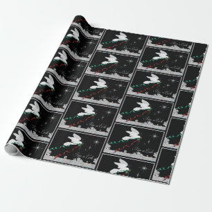 Papier Cadeau La Colombe Blanche Propage La Paix Sur Terre