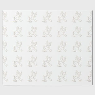 Papier Cadeau La colombe de la paix