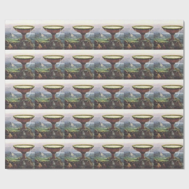 Papier Cadeau La coupe du Titan par Thomas Cole (Plat)