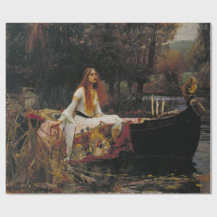 Papier Cadeau La Dame de Shallot par John William Waterhouse