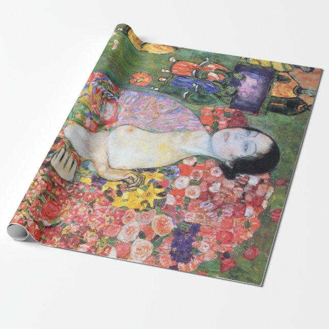 Papier Cadeau La Danseuse, Gustav Klimt (Déroulé)