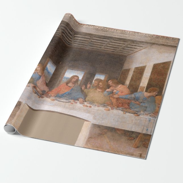 Papier Cadeau La Dernière soirée de Léonard de Vinci (Déroulé)