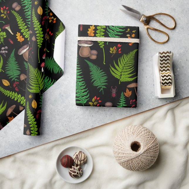 Papier Cadeau La faune et la flore des bois (Artisanat)