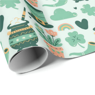 Papier Cadeau la fête de la Saint-Patrick 