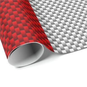 Papier Cadeau La feuille d'érable rouge canadienne en fibre de c