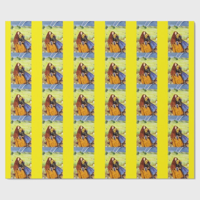 Papier Cadeau La Fille aveugle de John Everett Millais (Plat)