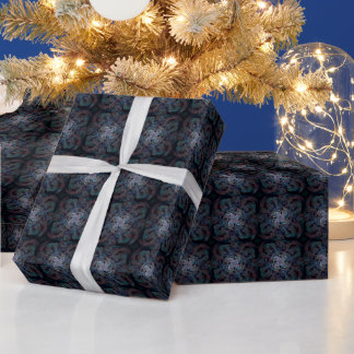 Papier Cadeau La fleur de paon magnétique