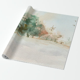 Papier Cadeau La forêt d'hiver