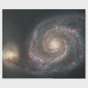 Papier Cadeau La galaxie du Tourbillon M51 & son compagnon dans