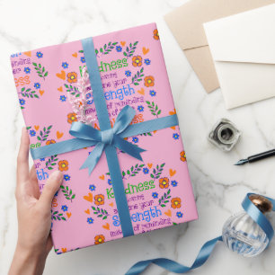 Papier Cadeau La gentillesse Prête Quelqu'Un Votre Force