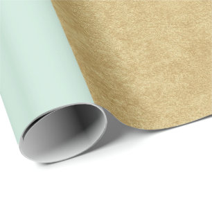 Papier Cadeau La géométrie en pastel d'or de rose de rose d'Aq