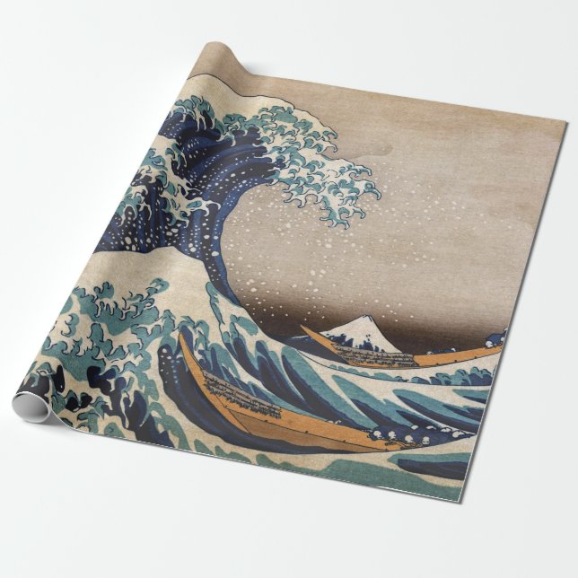 Papier Cadeau La Grande Vague au large de Kanagawa (Déroulé)
