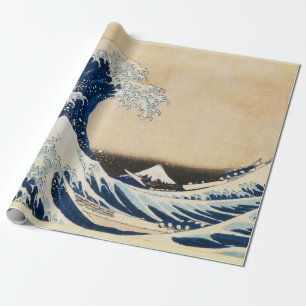 Papier Cadeau La Grande Vague au large de Kanagawa par Hokusai