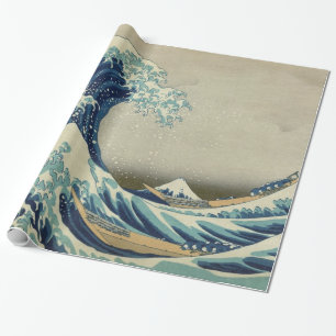Papier Cadeau La grande vague outre de Kanagawa le mont Fuji