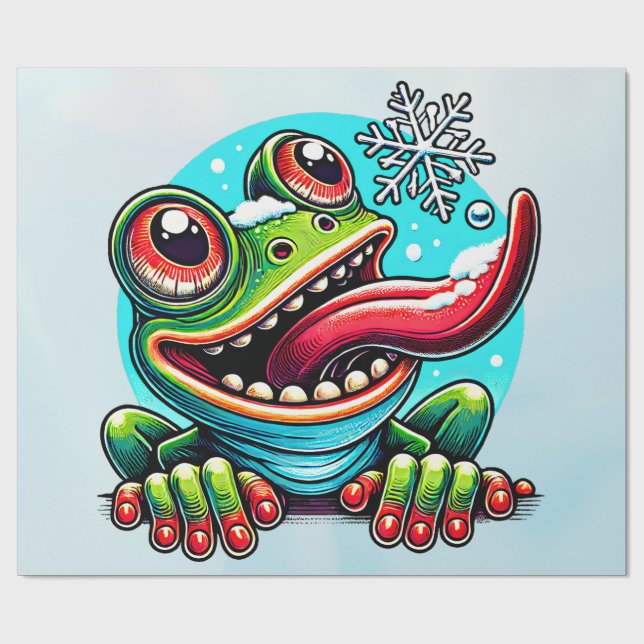 Papier Cadeau La grenouille grenouille (Plat)