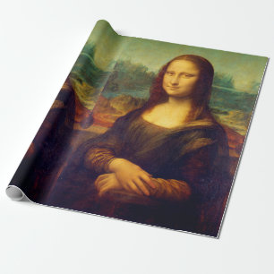 Papier Cadeau La Joconde de Léonard de Vinci