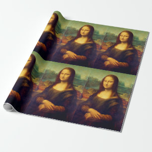 Papier Cadeau La Joconde de Léonard de Vinci