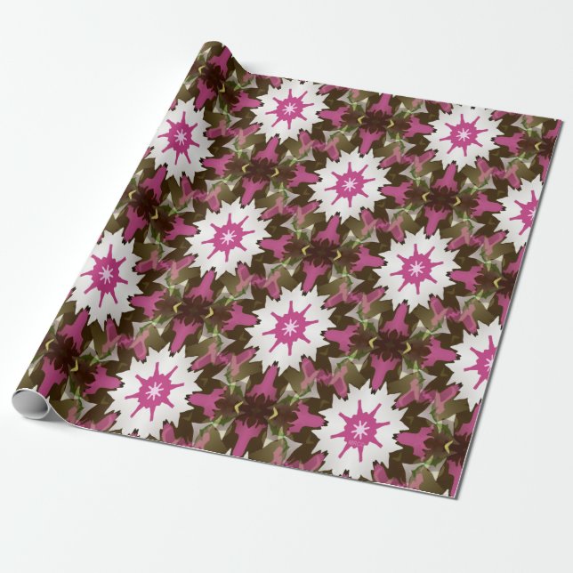 Papier Cadeau La joie du rose... (Déroulé)