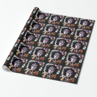 Papier Cadeau La La Catrina appelle les spiritueux des ancêtres