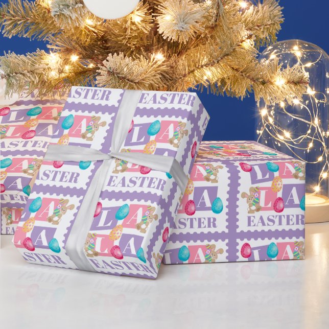 Papier Cadeau La La Chasse aux œufs de Pâques (Vacances)