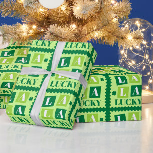 Papier Cadeau La La Lucky Saint-Patrick