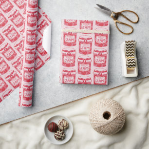 Papier Cadeau La lecture est mon amoureux du livre de confiture