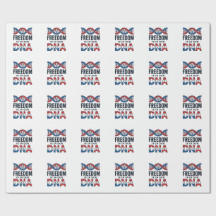 Papier Cadeau La liberté est dans notre ADN conception de t-shir