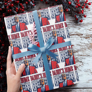 Papier Cadeau La maison de papa   Trump à la maison de papa