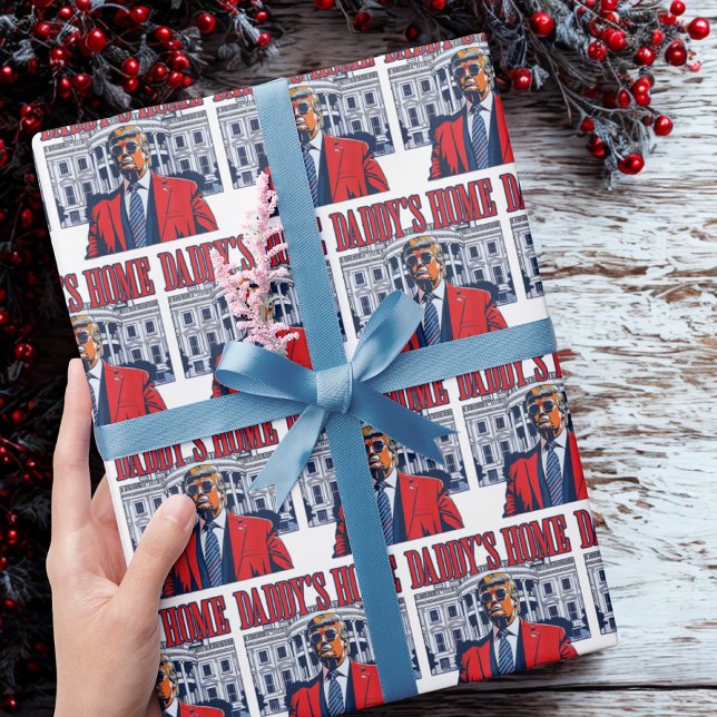 Papier Cadeau La maison de papa | Trump à la maison de papa (Créateur téléchargé)