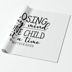 Papier Cadeau La Mère Un Enfant À La Fois