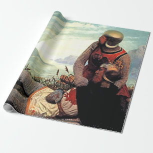 Papier Cadeau La mort d'Arthur par John Mulcaster Carrick