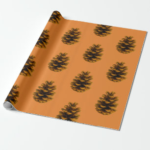 Papier Cadeau La nature rustique de la pinecone