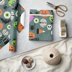 Papier Cadeau La Nuit de la Terreur d'Halloween