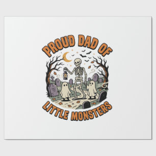 Papier Cadeau La Nuit des Petits Monstres de Papa Halloween