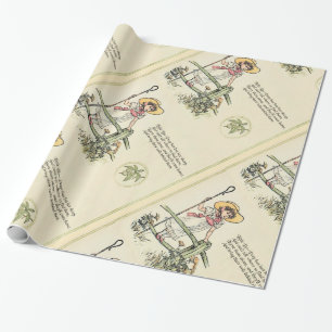 Papier Cadeau La petite Bo-Peep : Classique Kate Greenaway Nurse