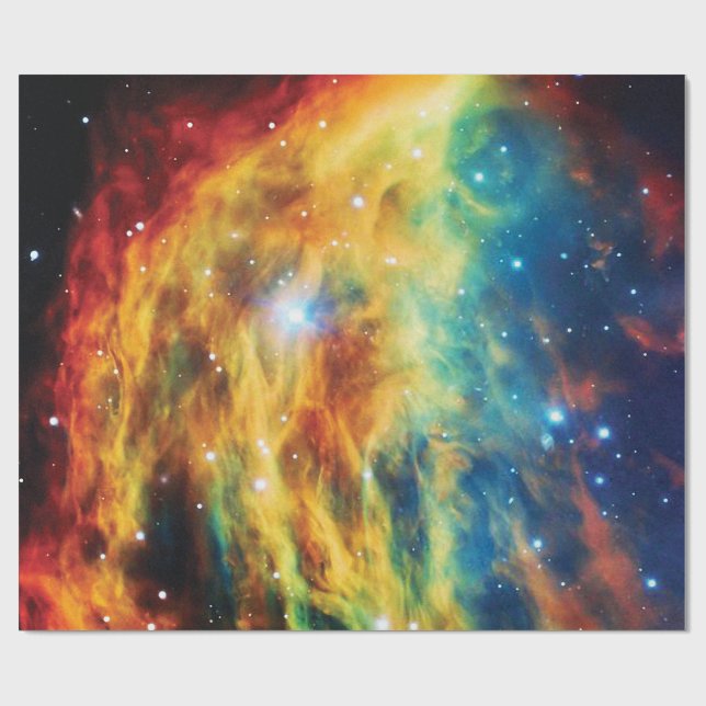 Papier Cadeau La photo de la nébuleuse Medusa dans l'espace par  (Plat)